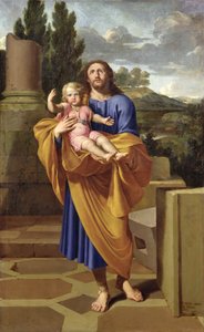 St. Joseph draagt het kindje Jezus, 1665